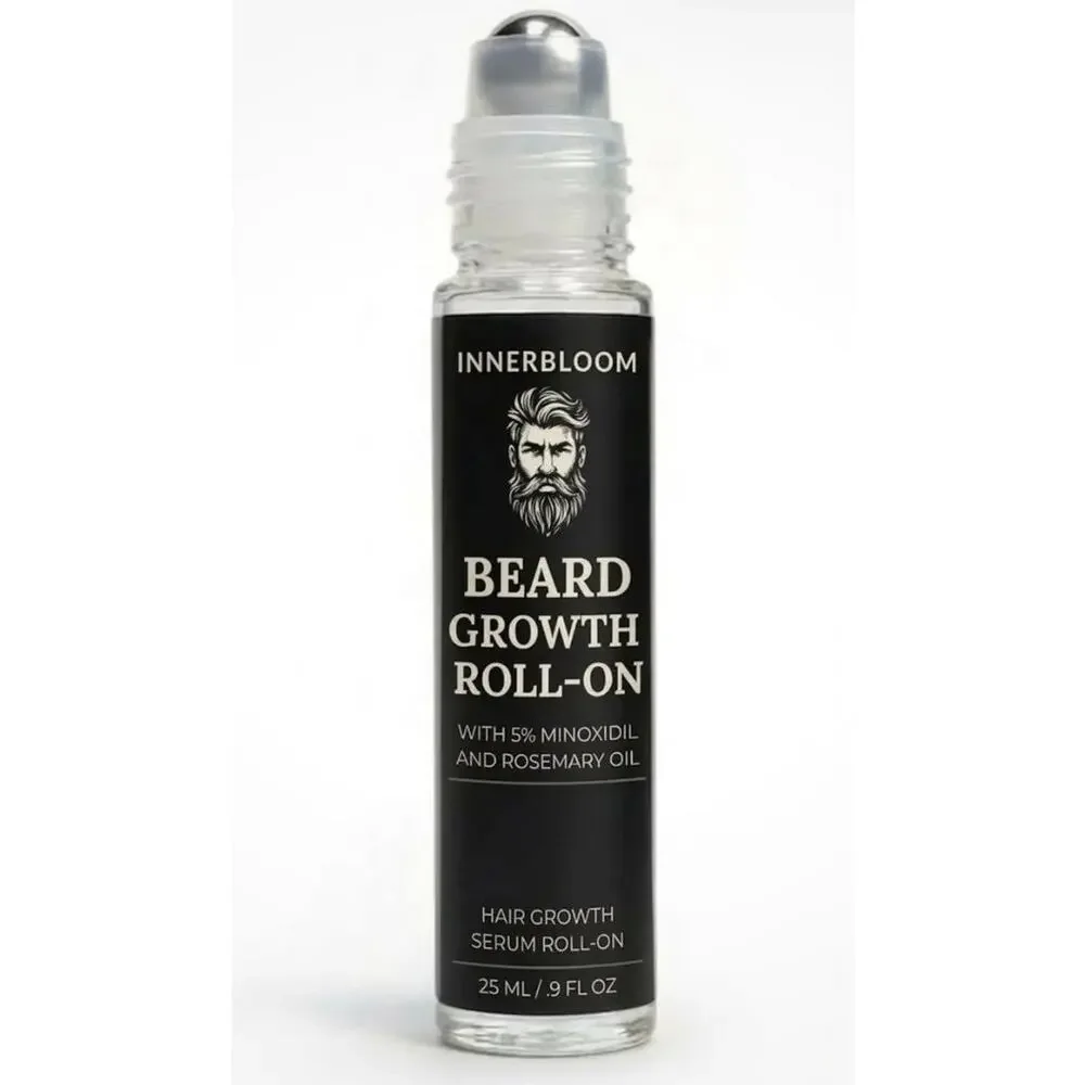 BEARD Care Growth Roll-on hair serum Portable Natural Oils Face Innerbloom Men